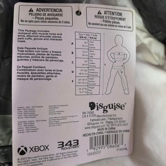 NWT HALO Master Cheif costume size 4-6 small - Picture 4 of 5